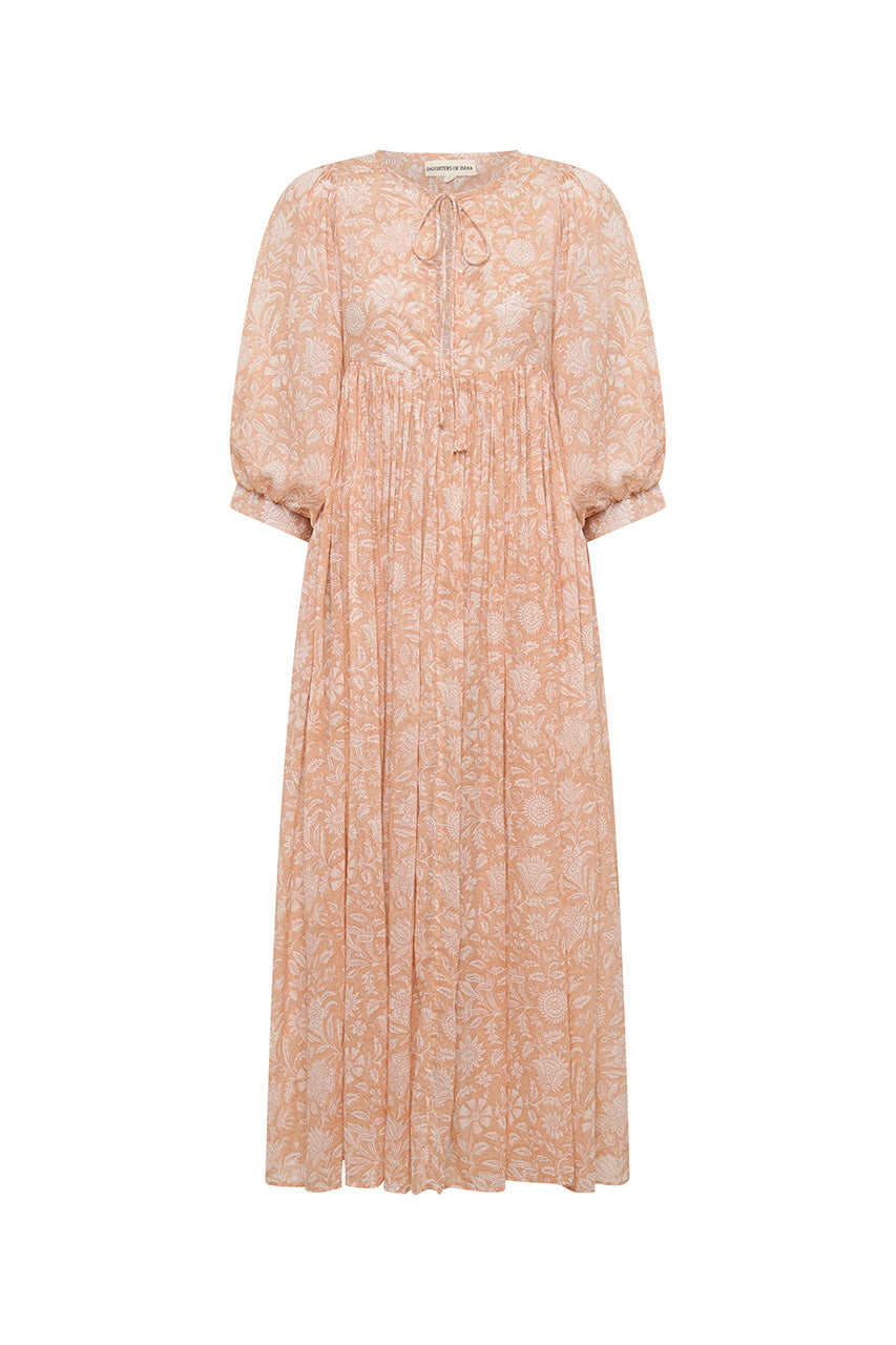 Kyra Maxi Dress ~ Apricot Blush